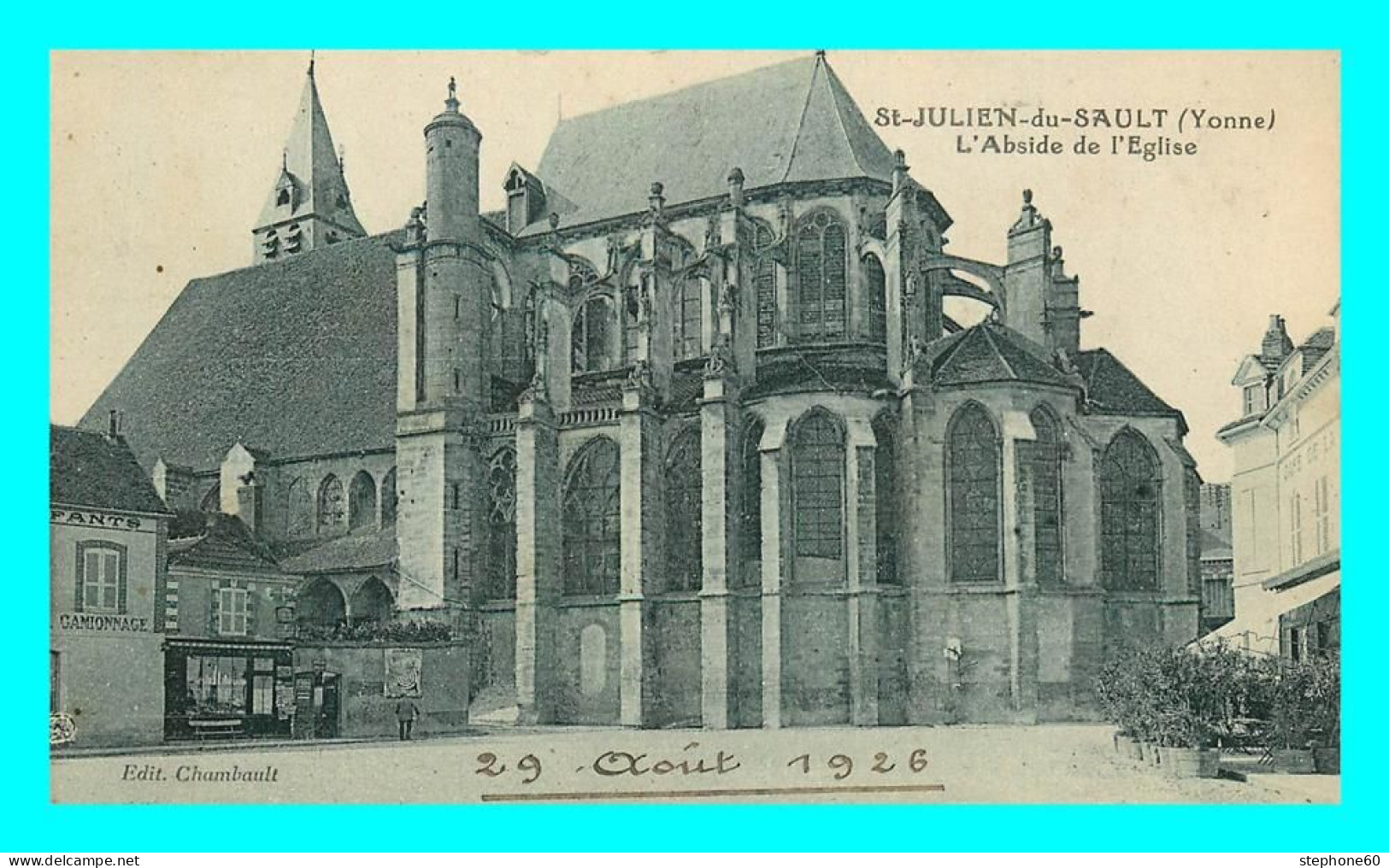 A760 / 499 89 - SAINT JULIEN DU SAULT Abside De L'Eglise - Saint Julien Du Sault