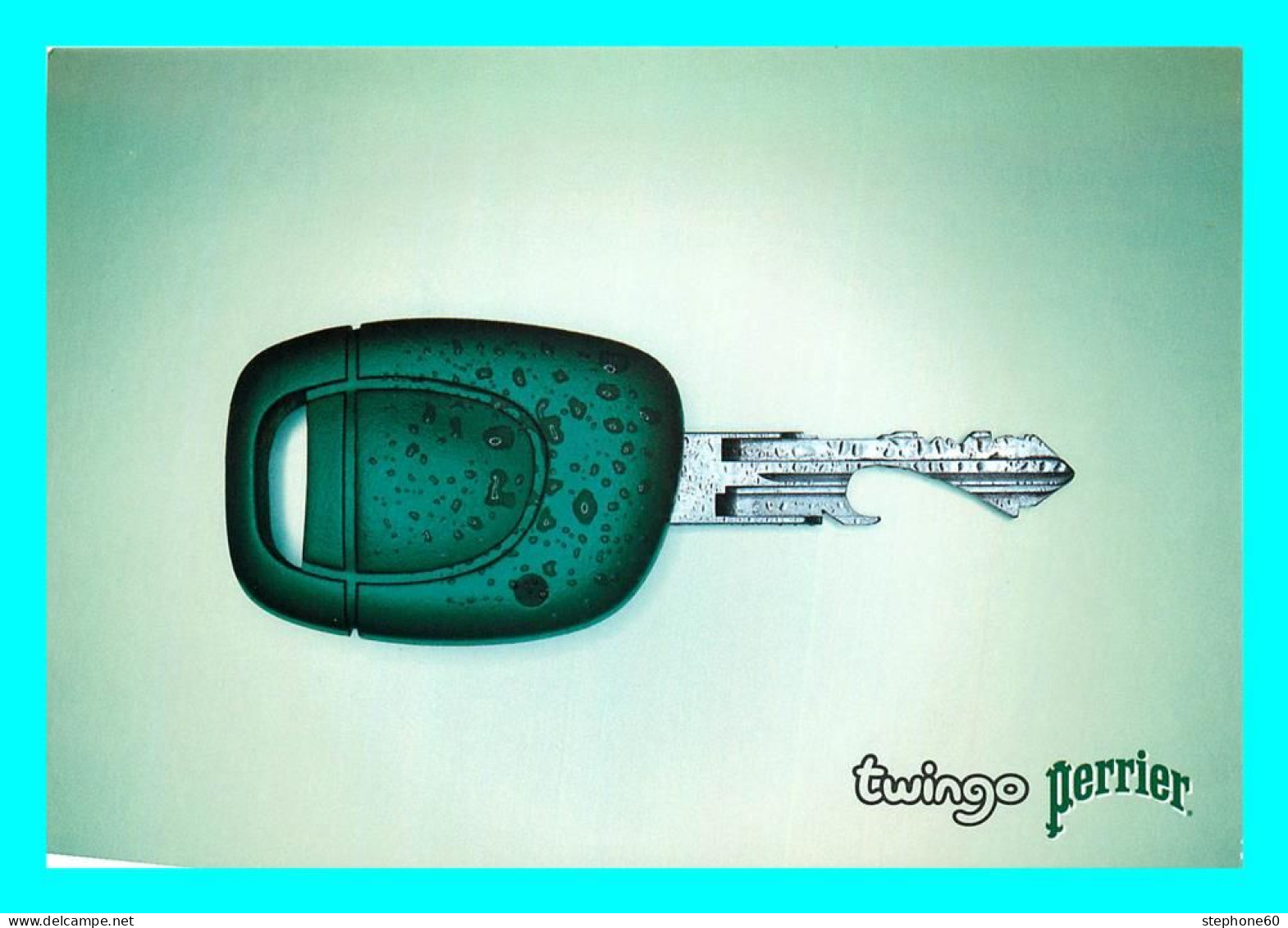 A757 / 359 Carte Pub RENAULT Twingo Perrier - Reclame