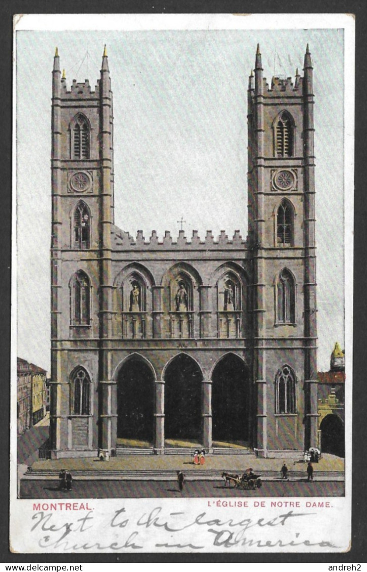 Montréal  Québec - C.P.A. - No: 119 - Oblitérée 190? Beau Timbre - L'Église Notre Dame - Par Montreal Import - Montreal