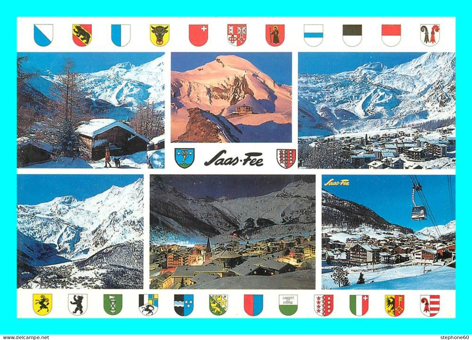 A758 / 003 Suisse SAAS FEE Wallis Multivues - Saas-Fee