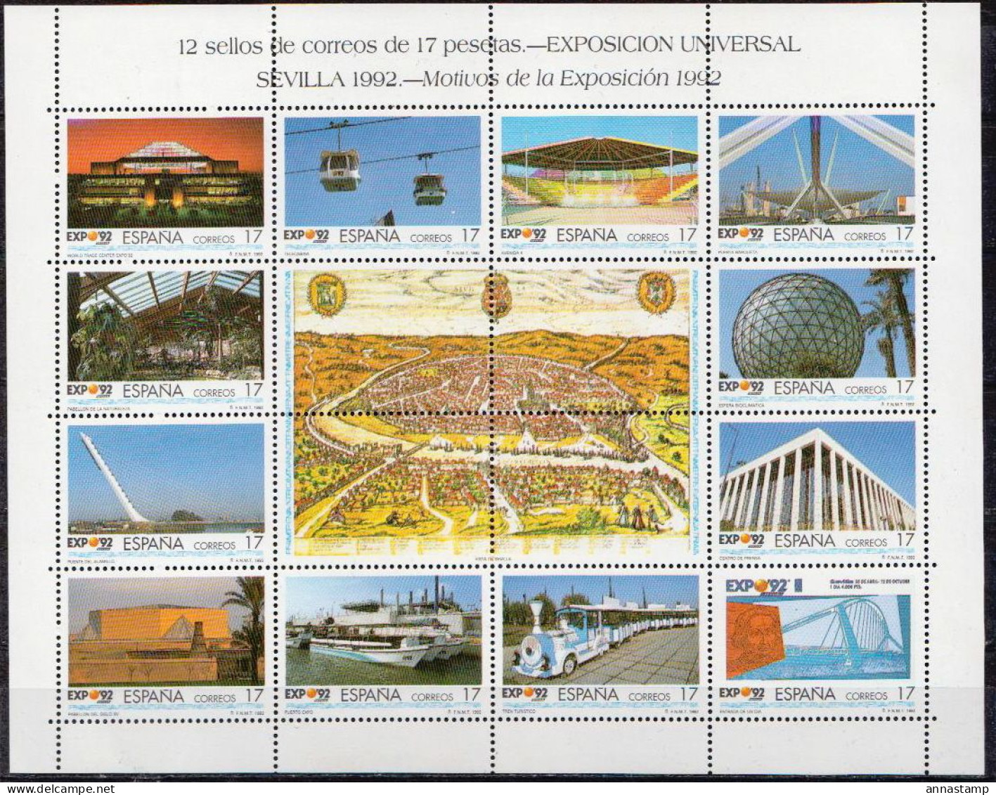 Spain MNH Minisheet - 1992 – Séville (Espagne)