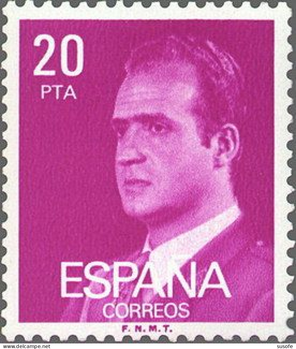 España 1977 Edifil 2396 Sello ** Personajes Retrato Rey Juan Carlos I Mirando A La Izquierda Michel 2309x Yvert 2061 - Neufs