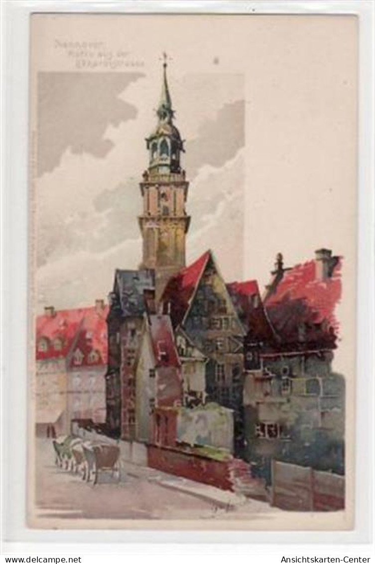 39078204 - Hannover, Lithographie Mit Partie Aus Der Ebhardtstrasse. Ungelaufen Um 1900 Top Erhaltung. - Hannover