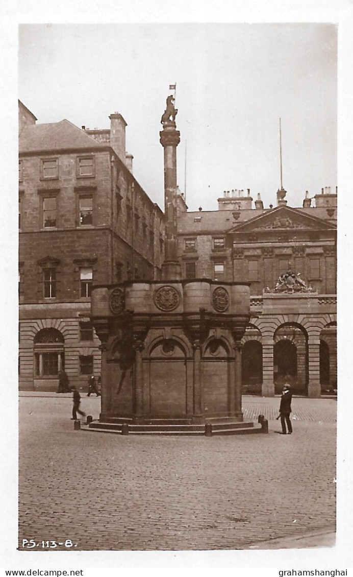 Postcard UK Scotland Edinburgh Mercat Cross High Street Royal Mile Published Rapid Photo Posted 1909 RPPC - Midlothian/ Edinburgh