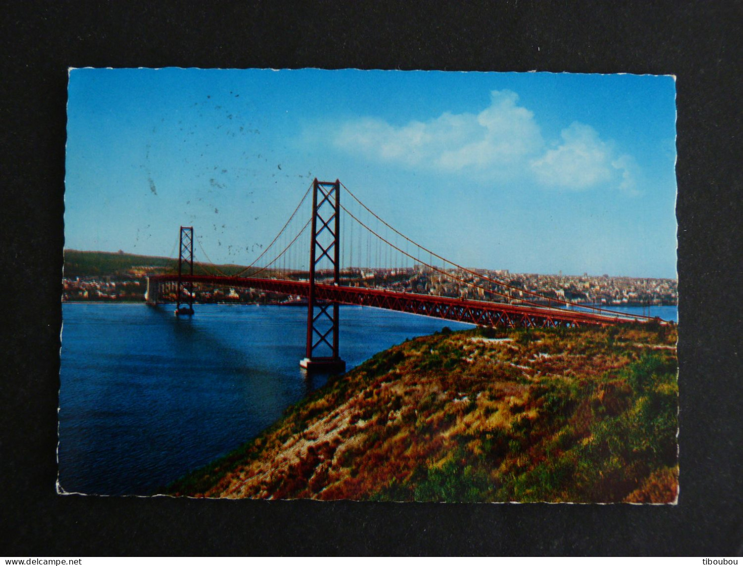 PORTUGAL YT 1193 CHATEAU VILA DA FEIRA - LISBONNE LISBOA PONT PONTE BRIDGE SALAZAR - Storia Postale