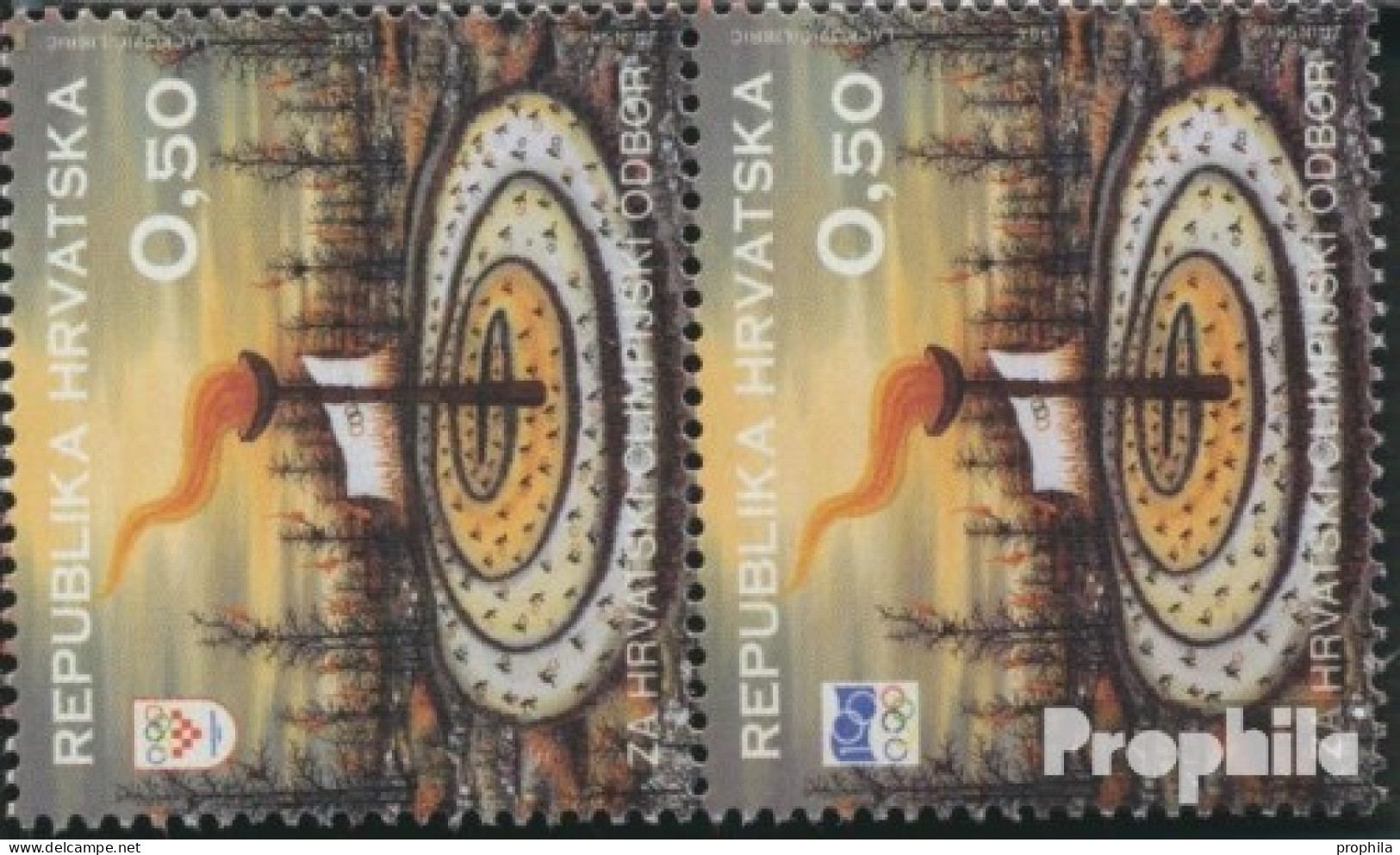 Kroatien Z40-Z41 Paar (kompl.Ausg.) Postfrisch 1994 Olympisches Komitee - Croazia