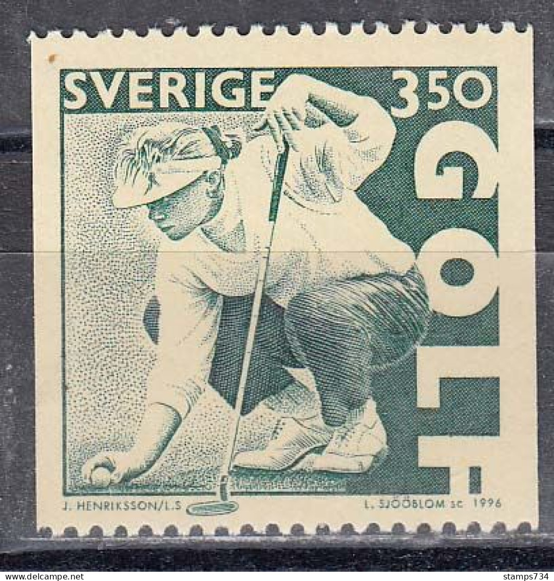 Schweden 1996 - Sport: Golf, Mi-Nr. 1963, MNH** - Golf