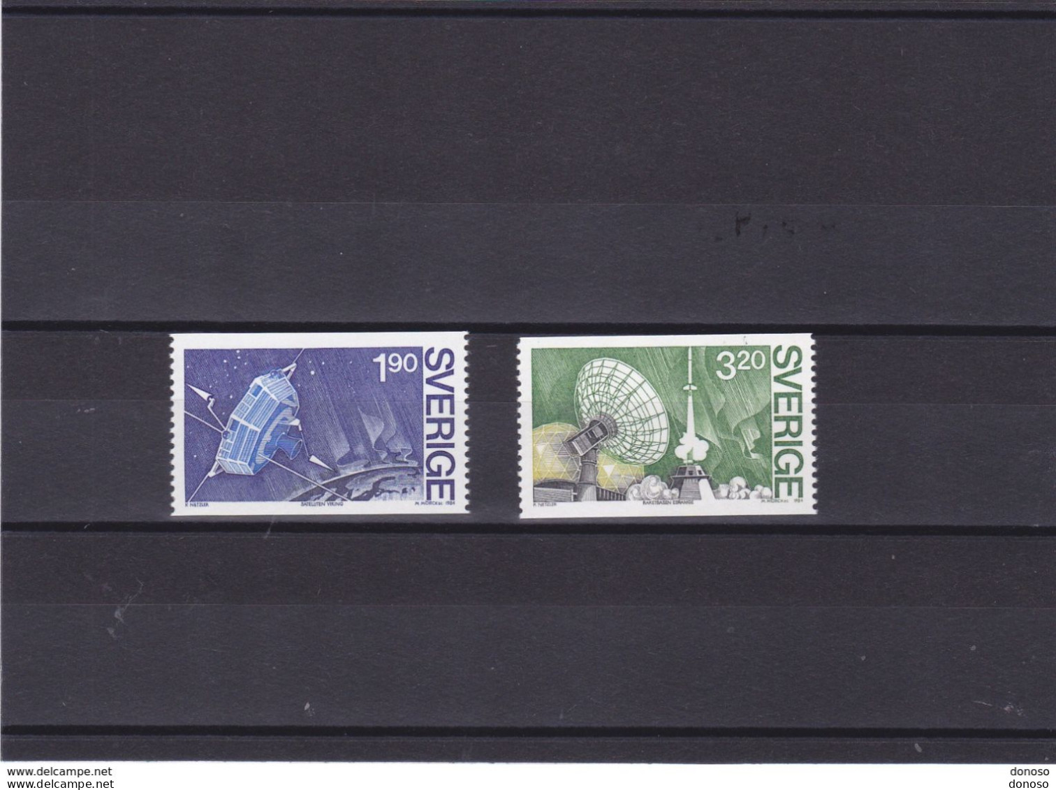 SUEDE 1984 SATELLITE VIKING Yvert 1287-1288, Michel 1305-1306 NEUF** MNH Cote 3 Euros - Nuovi