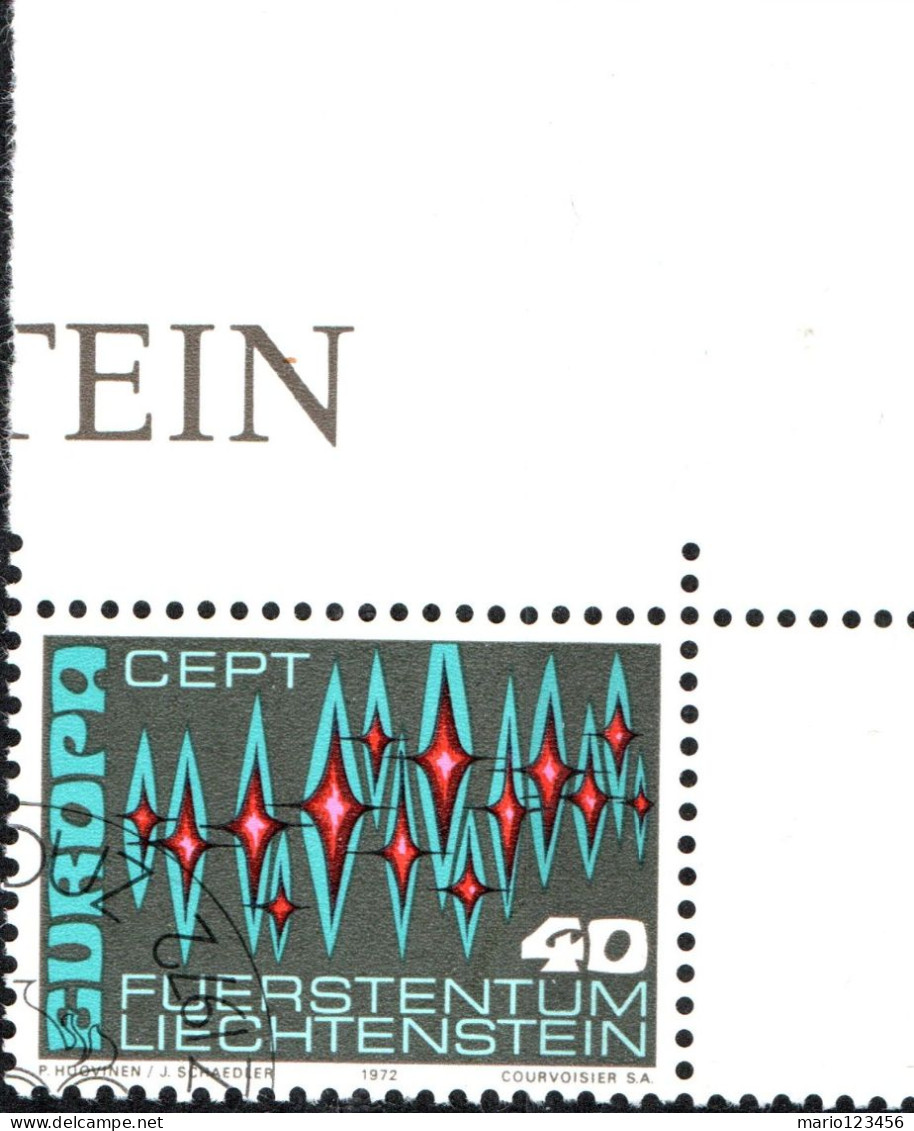 LIECHTENSTEIN, CEPT, COMUNICAZIONI, 1972, USATO Mi:LI 564, Scott:LI 504, Yt:LI 507 - Used Stamps