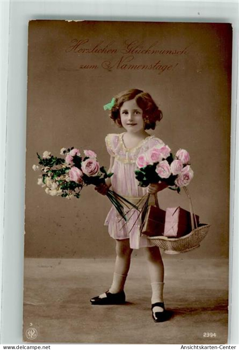 39687504 - Namenstag Kind Rosen Korb  NPG 2394 - Expositions