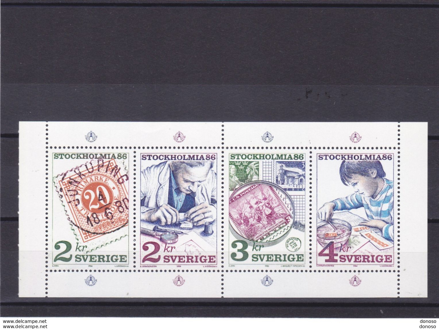 SUEDE 1986 STOCKHOLMIA 86 Yvert 1357-1360, Michel 1372-1375 NEUF** MNH Cote 5,50 Euros - Unused Stamps