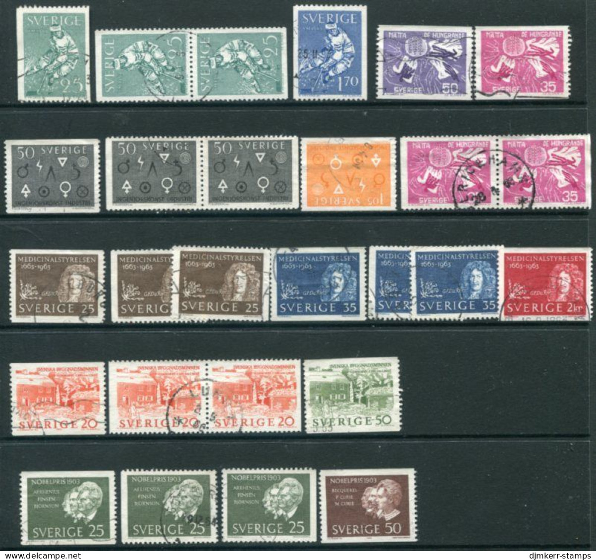 SWEDEN 1963 Complete Issues  Used  Michel 502-514 - Oblitérés