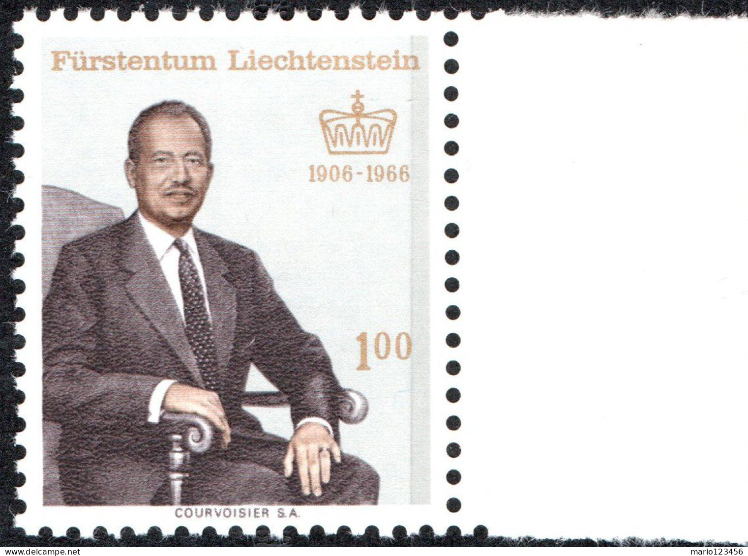 LIECHTENSTEIN, FRANZ JOSEF II, 1966, NUOVI (MNH**) Mi:LI 464, Scott:LI 410, Yt:LI 412 - Ongebruikt