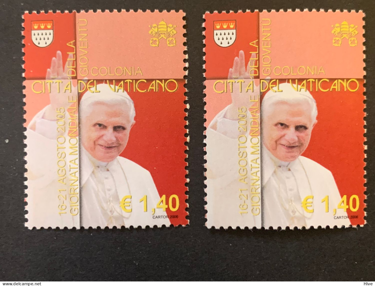Vatican 2005 Pope Benedictus XVI MNH - Unused Stamps