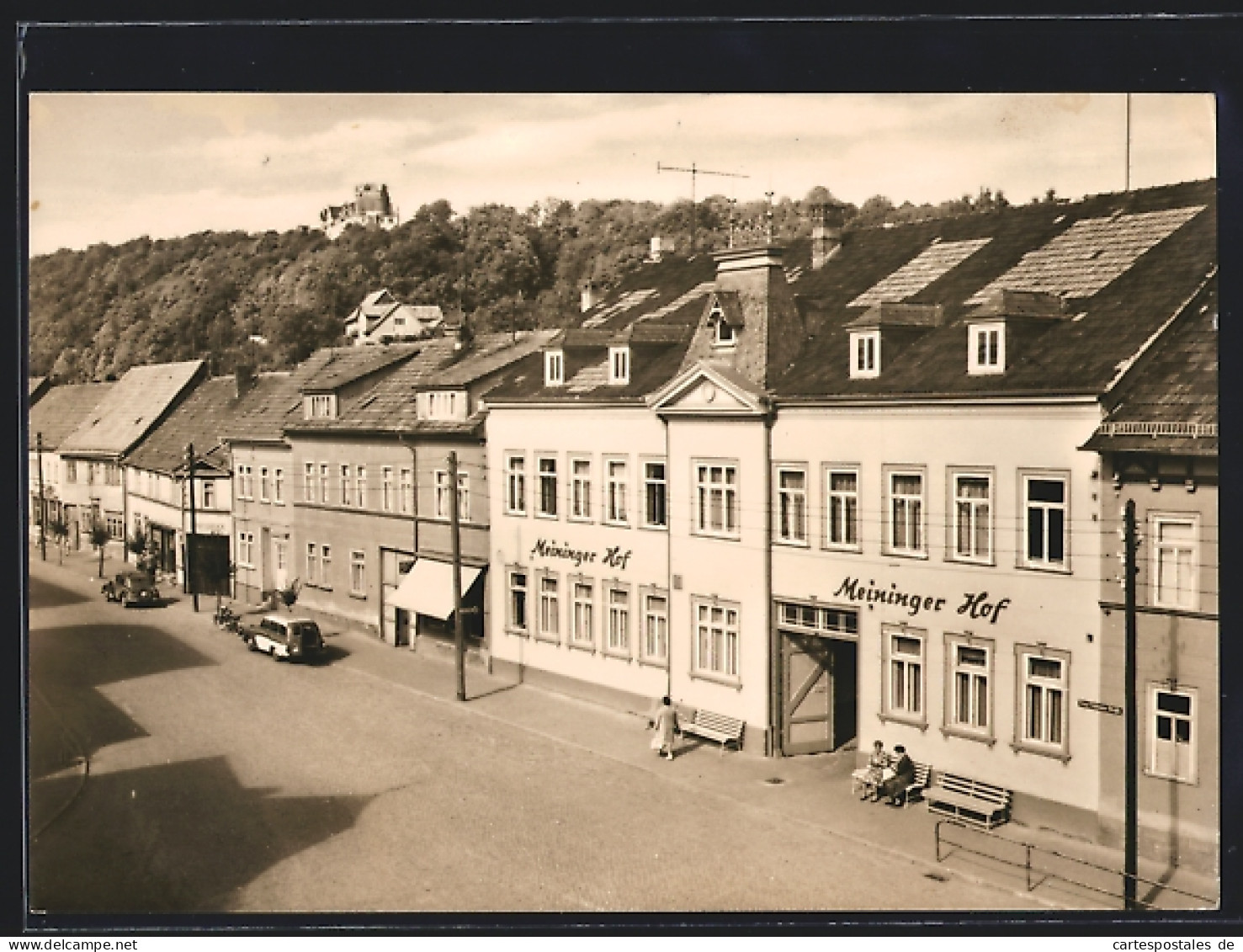 AK Kranichfeld /Ilm, Gasthaus Meininger Hof An Der Ernst-Thälmann-Str., Das Oberschloss  - Kranichfeld