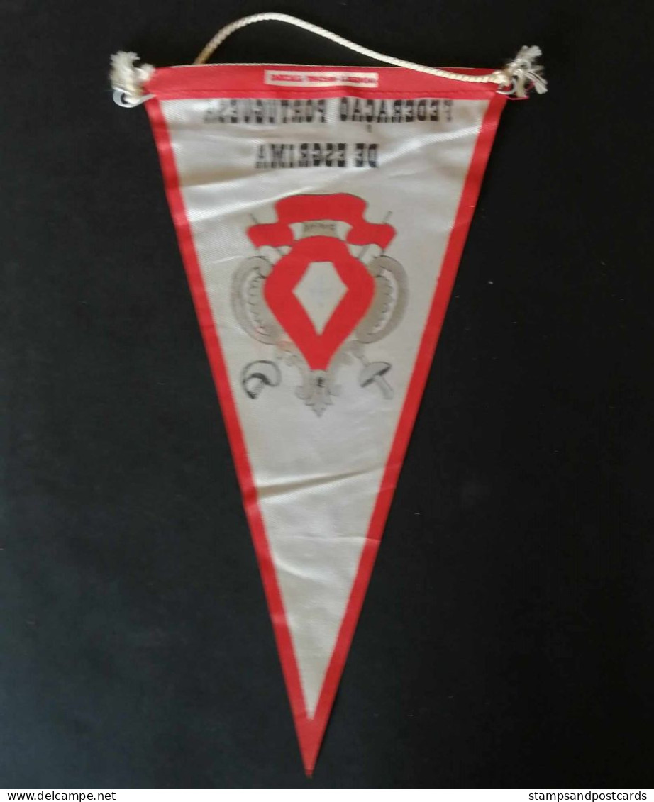 Portugal Fédération Escrime Fanion Fencing Federation Pennant Federação Portuguesa De Esgrima Bandeirola C.1970 - Esgrima