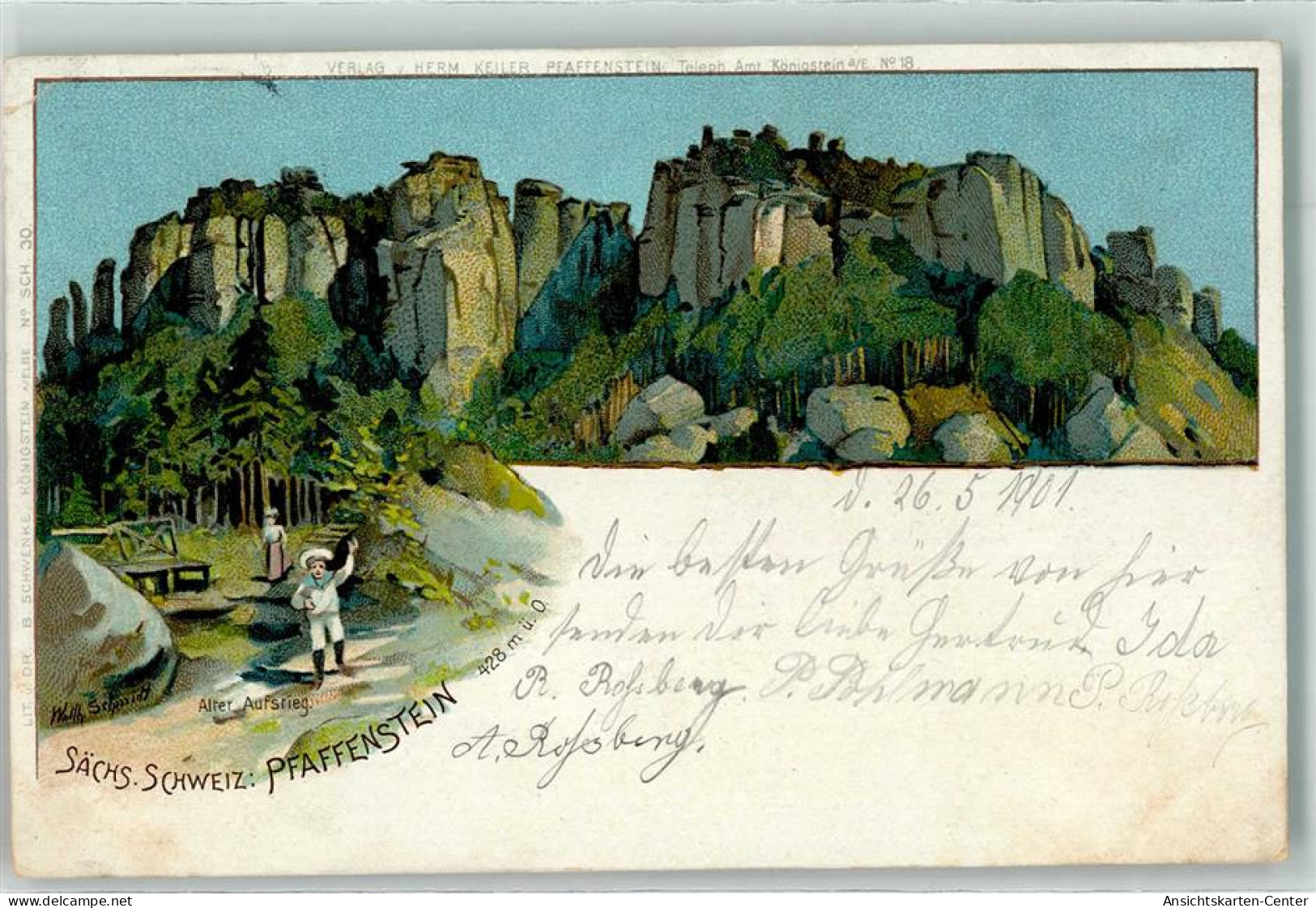 13914704 - Koenigstein , Saechs Schweiz - Königstein (Sächs. Schw.)