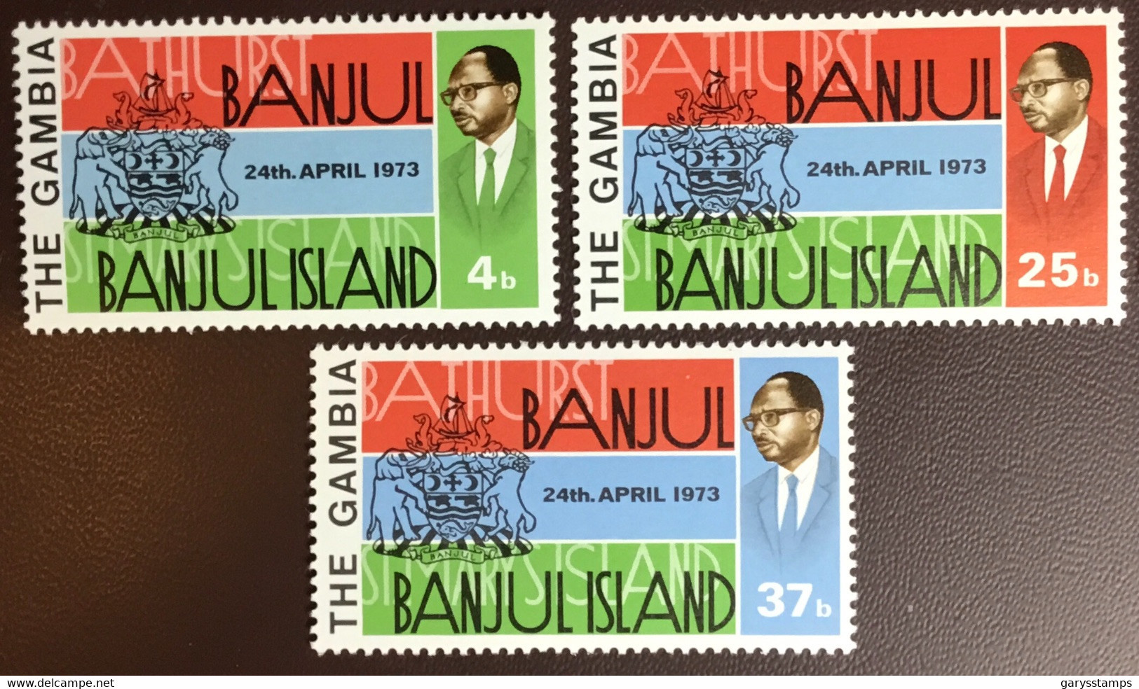 Gambia 1973 Bathurst To Banjul Name Change MNH - Gambia (1965-...)