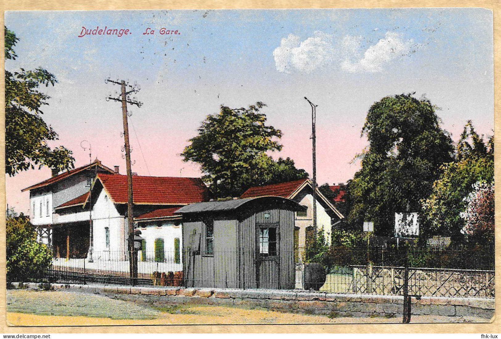 CARTE POSTALE ANCIENNE DUDELANGE - LUXEMBOURG - LA GARE - Dudelange