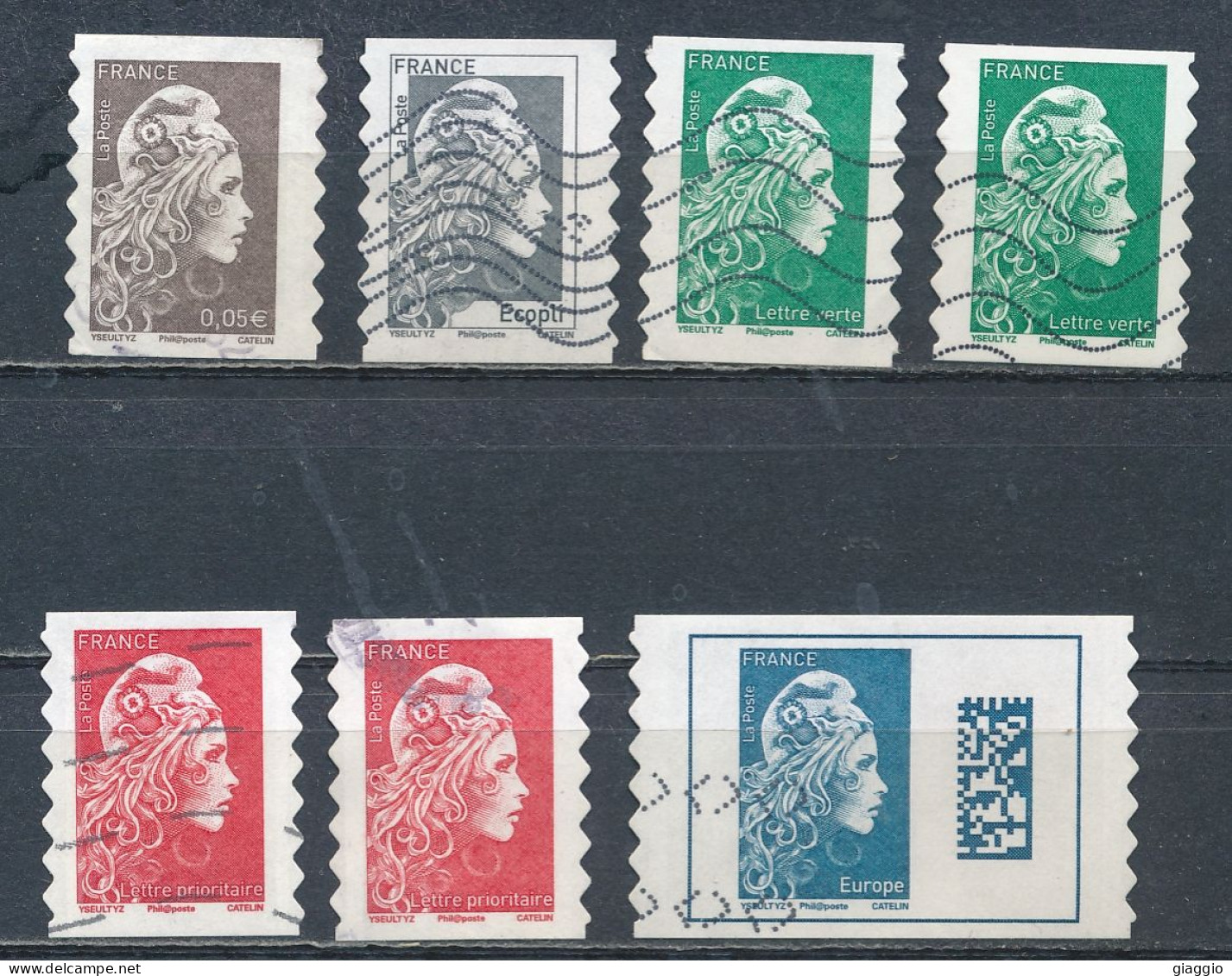 °°° FRANCE 2018 -  Y&T N°A1595/603 °°° - Used Stamps