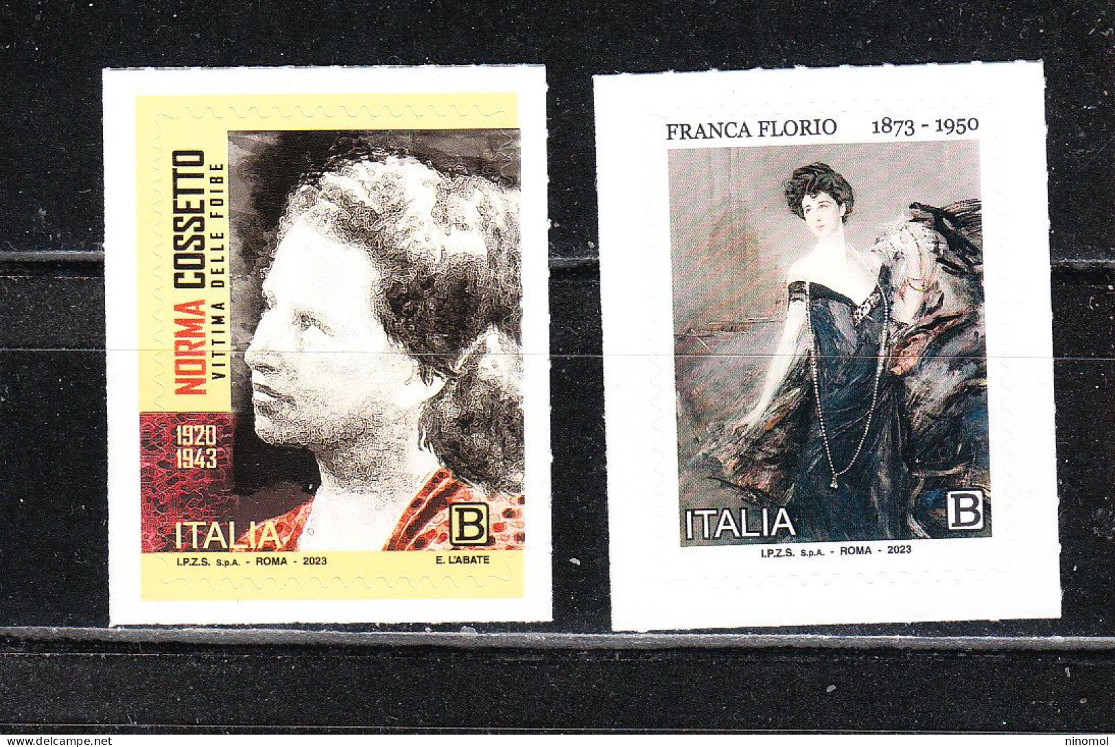 Italia   -  2023. N. Cossetto Martire Istriana, F. Florio Celebre Nobildonna Siciliana. MNH Self Adhesive Nei Fustelli - Mujeres Famosas