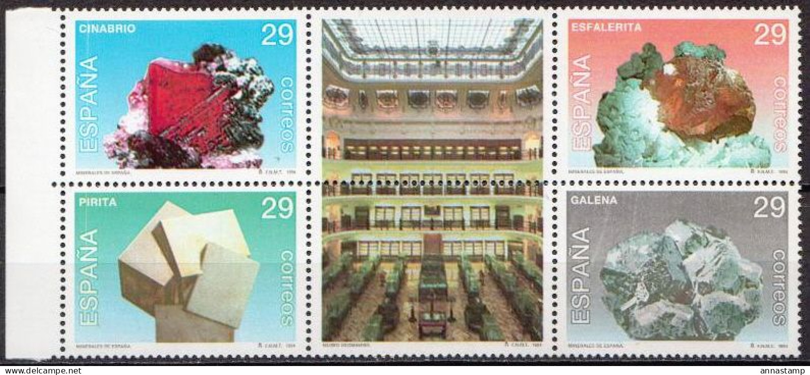 Spain MNH Set - Minerales