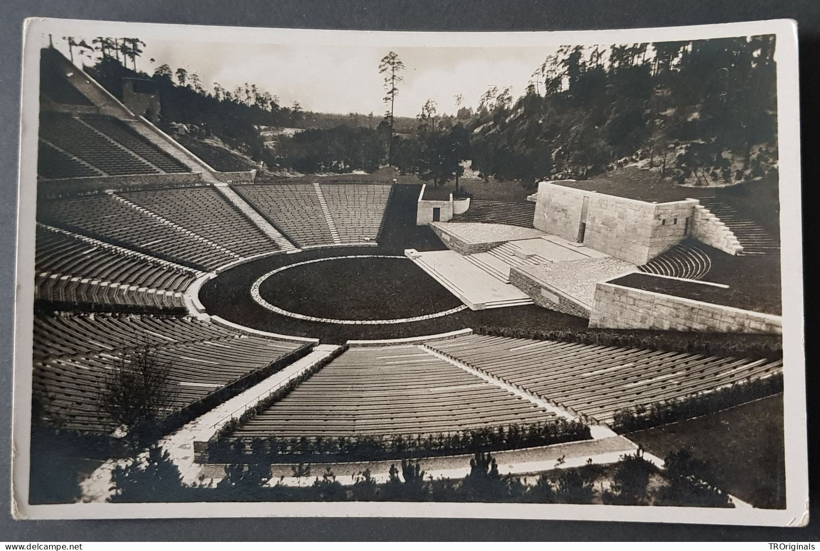 GERMANY THIRD 3rd REICH ORIGINAL POSTCARD BERLIN 1936 SUMMER OLYMPICS STADIUM VIEW - Jeux Olympiques