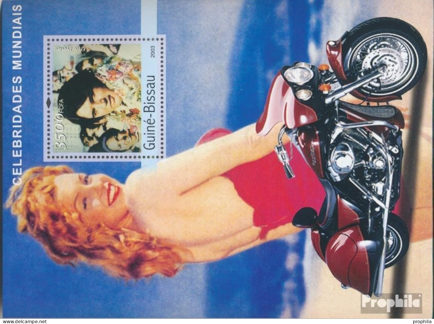 Guinea-Bissau Block 425 (kompl. Ausgabe) Postfrisch 2003 Elvis Presley, Marylin Monroe - Guinea-Bissau