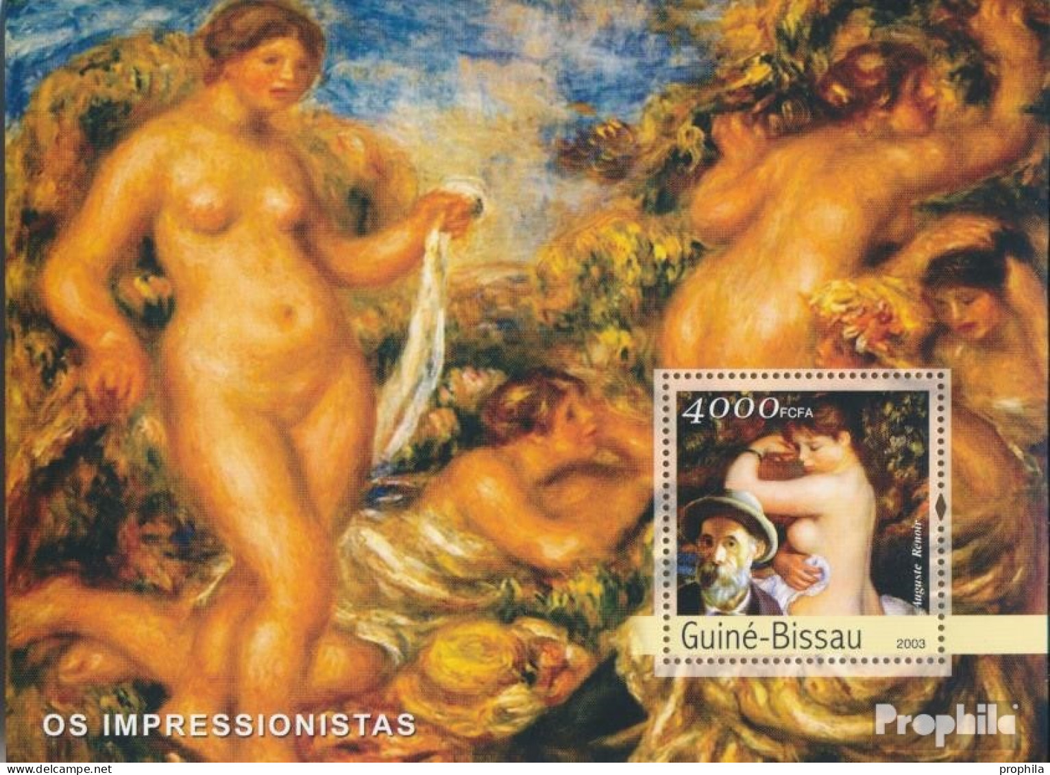 Guinea-Bissau Block 415 (kompl. Ausgabe) Postfrisch 2003 Impressionisten (Renoir) - Guinée-Bissau