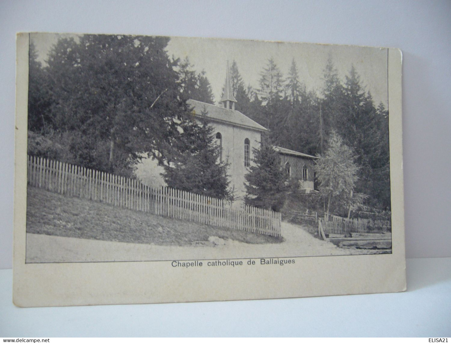 CHAPELLE CATHOLIQUE DE BELLAIGUES  SUISSE VD VAUD CPA - Ballaigues