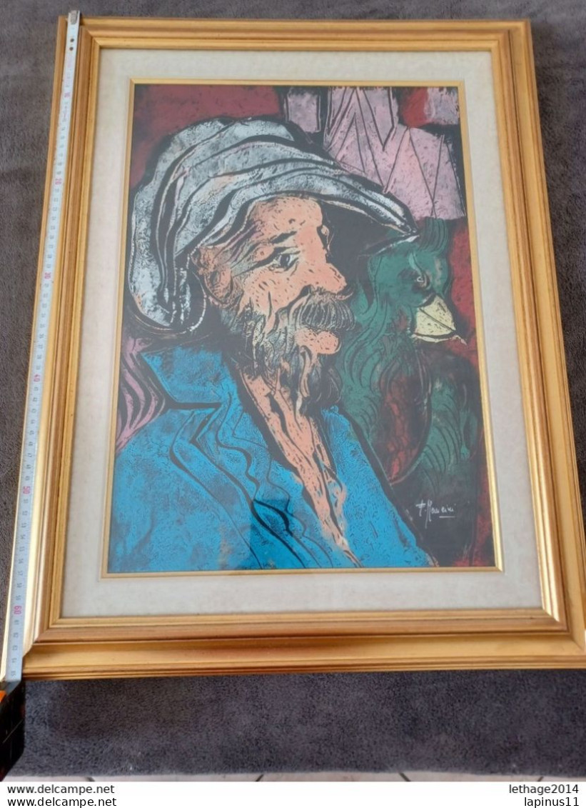 PITTURA DEL FAMOSO FRANCESCO ( PAOLO) MANCINI FLASH ART DIMENSIONI 50cmX64cm - Acrilici