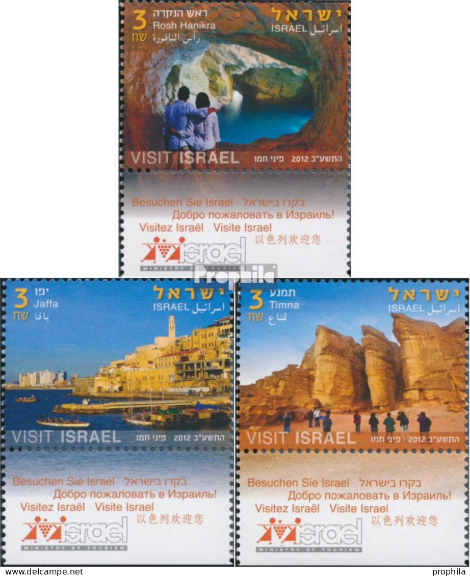 Israel 2304-2306 Mit Tab (kompl.Ausg.) Postfrisch 2012 Fremdenverkehrskampagne - Unused Stamps (with Tabs)