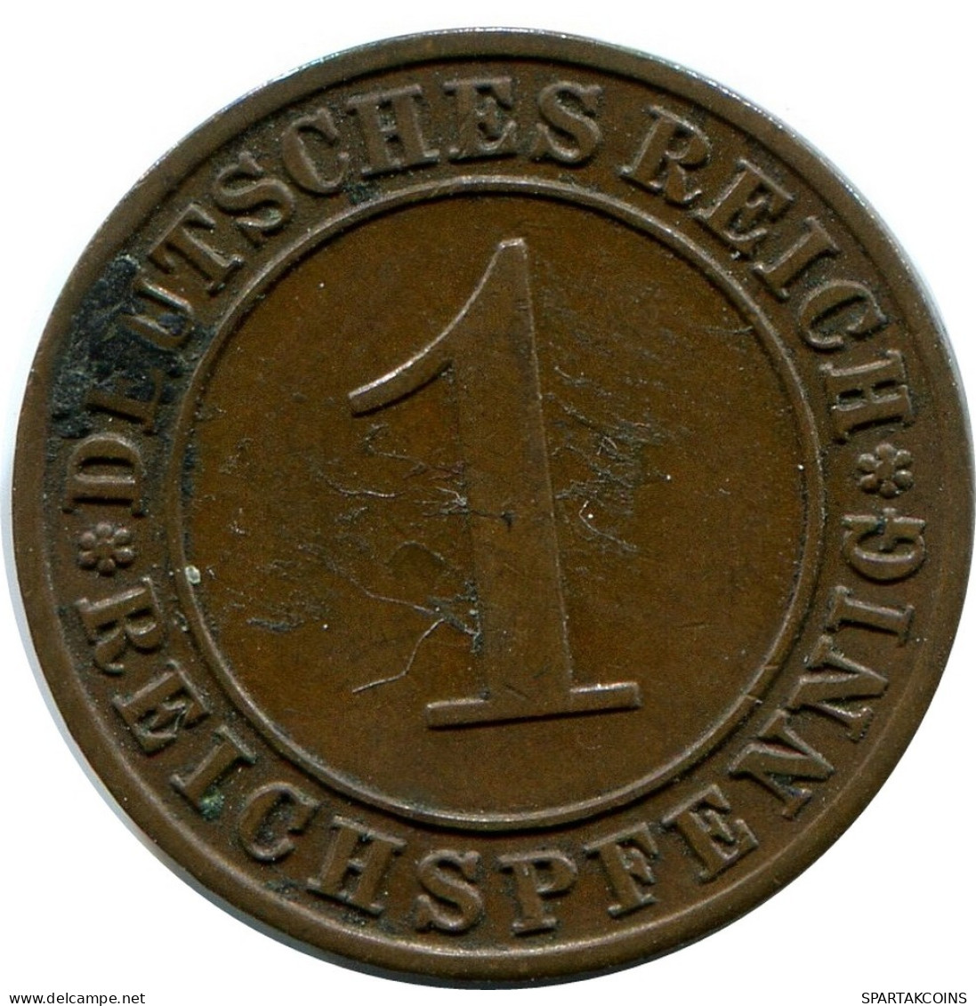 1 REICHSPFENNIG 1929 A GERMANY Coin #DB783.U.A - 1 Renten- & 1 Reichspfennig