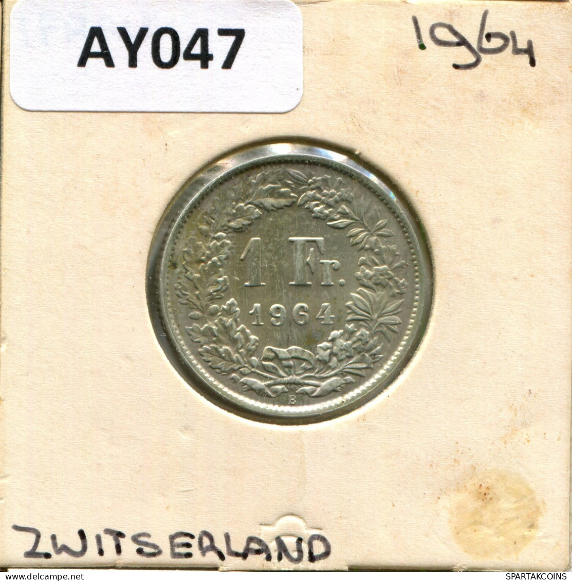 1 FRANC 1964 B SCHWEIZ SWITZERLAND Münze SILBER #AY047.3.D.A - Altri & Non Classificati