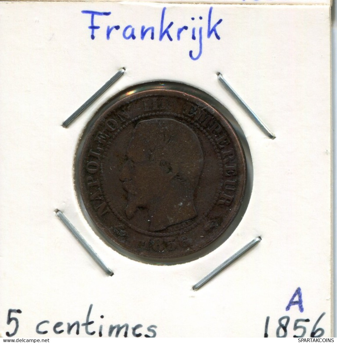 2 CENTIMES 1856 A FRANCIA FRANCE Moneda Napoleon III Imperator #AK994.E.A - 2 Centimes