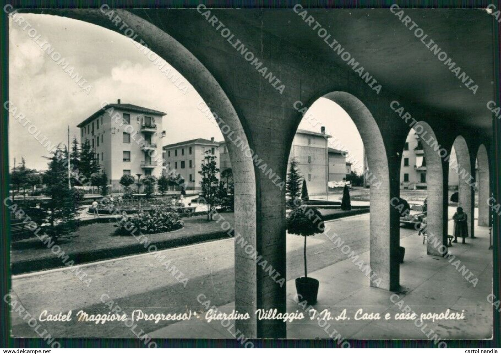 Bologna Castel Maggiore PIEGATA Foto FG Cartolina ZKM7348 - Bologna