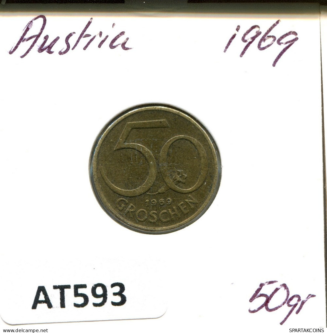 50 GROSCHEN 1969 ÖSTERREICH AUSTRIA Münze #AT593.D.A - Oesterreich