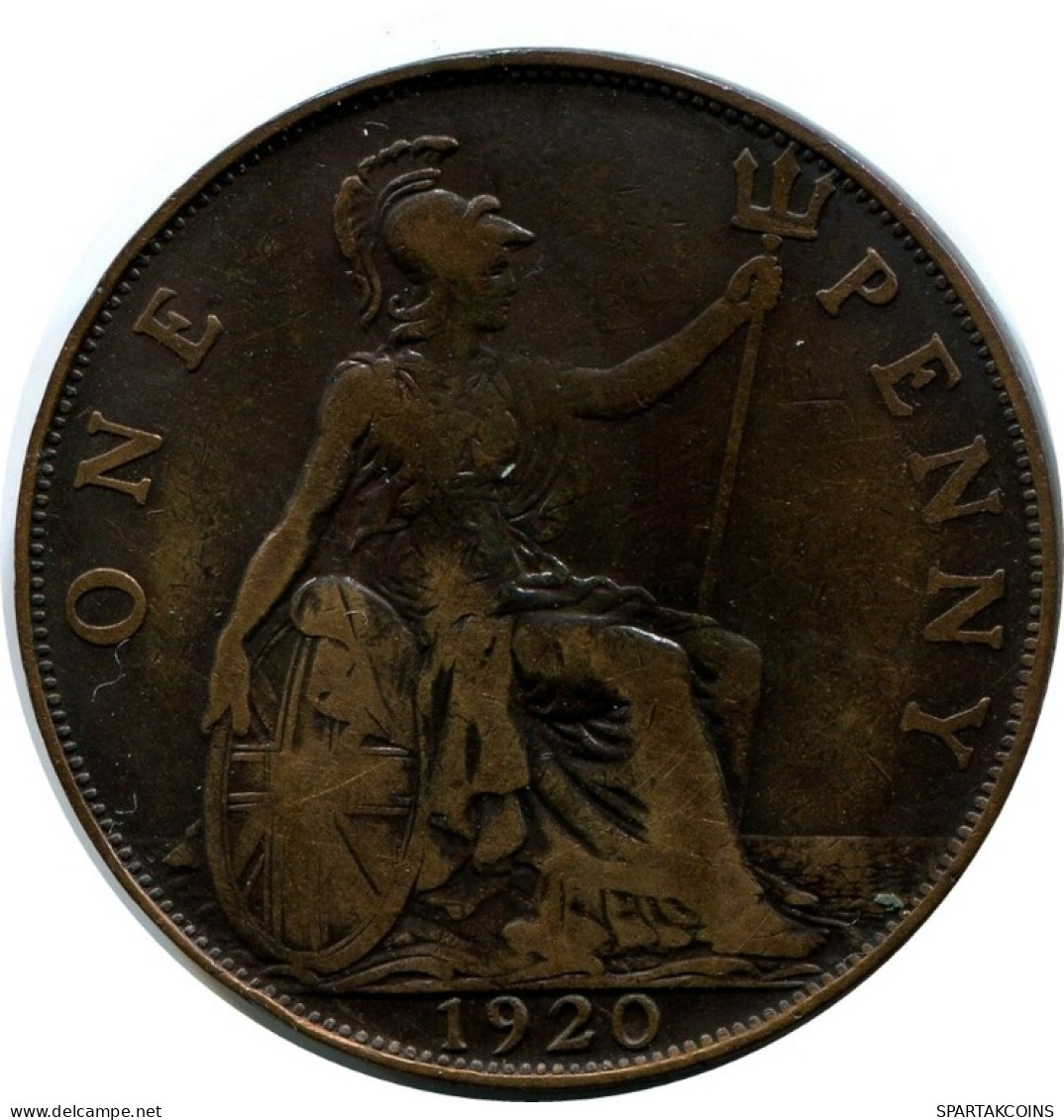 PENNY 1920 UK GROßBRITANNIEN GREAT BRITAIN Münze #AN496.D.A - D. 1 Penny