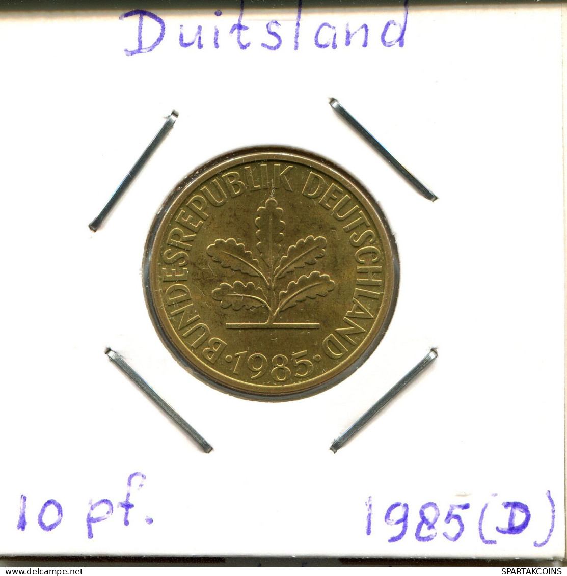 10 PFENNIG 1985 D BRD ALEMANIA Moneda GERMANY #DB451.E.A - 10 Pfennig