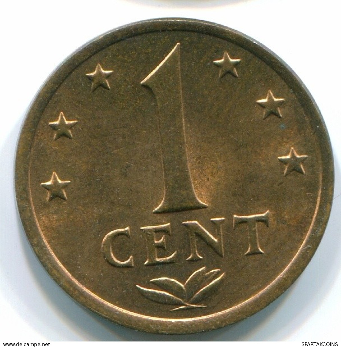 1 CENT 1976 NETHERLANDS ANTILLES Bronze Colonial Coin #S10693.U.A - Antilles Néerlandaises
