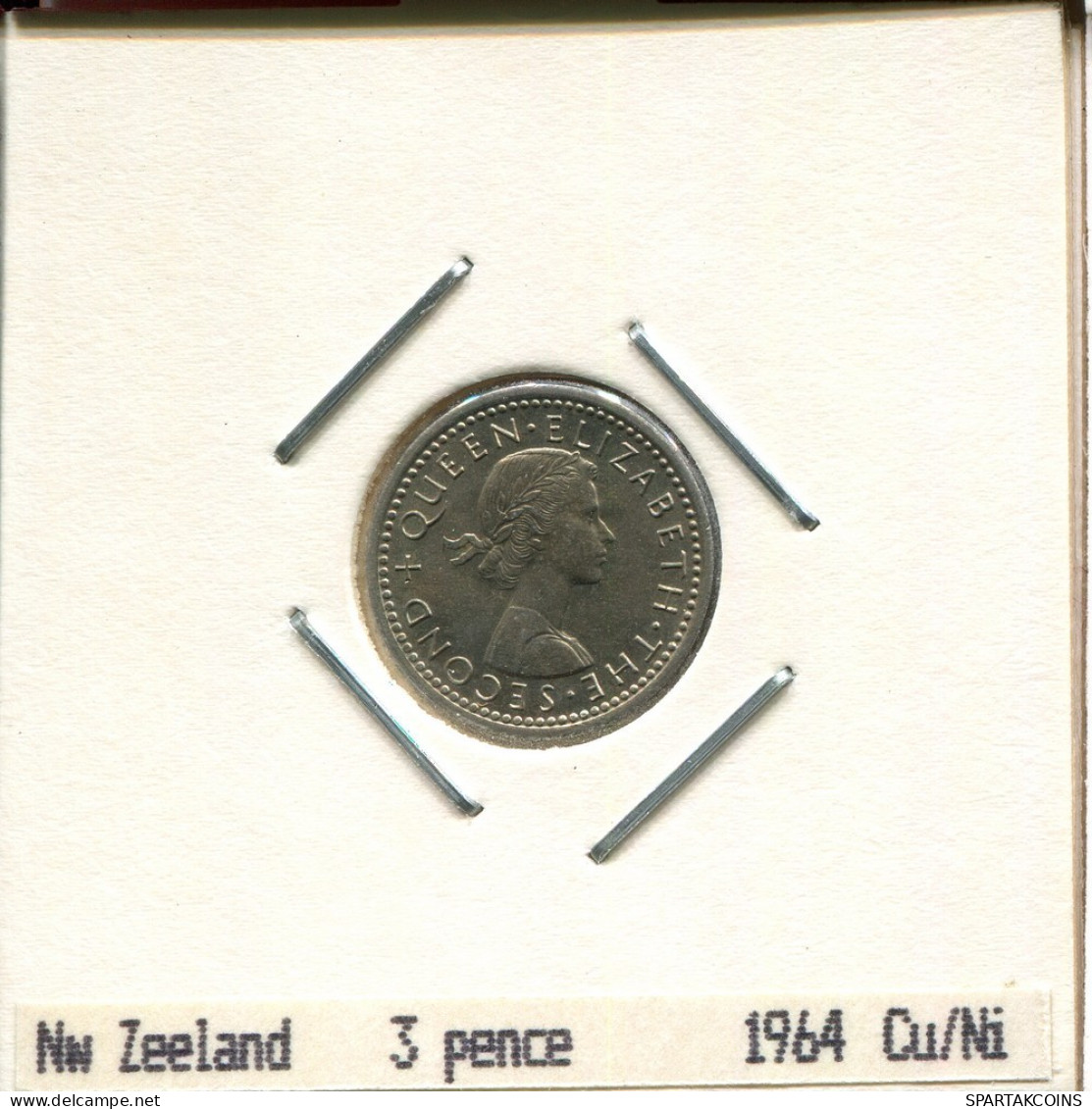 3 PENCE 1964 NEUSEELAND NEW ZEALAND Münze #AS223.D.A - Neuseeland