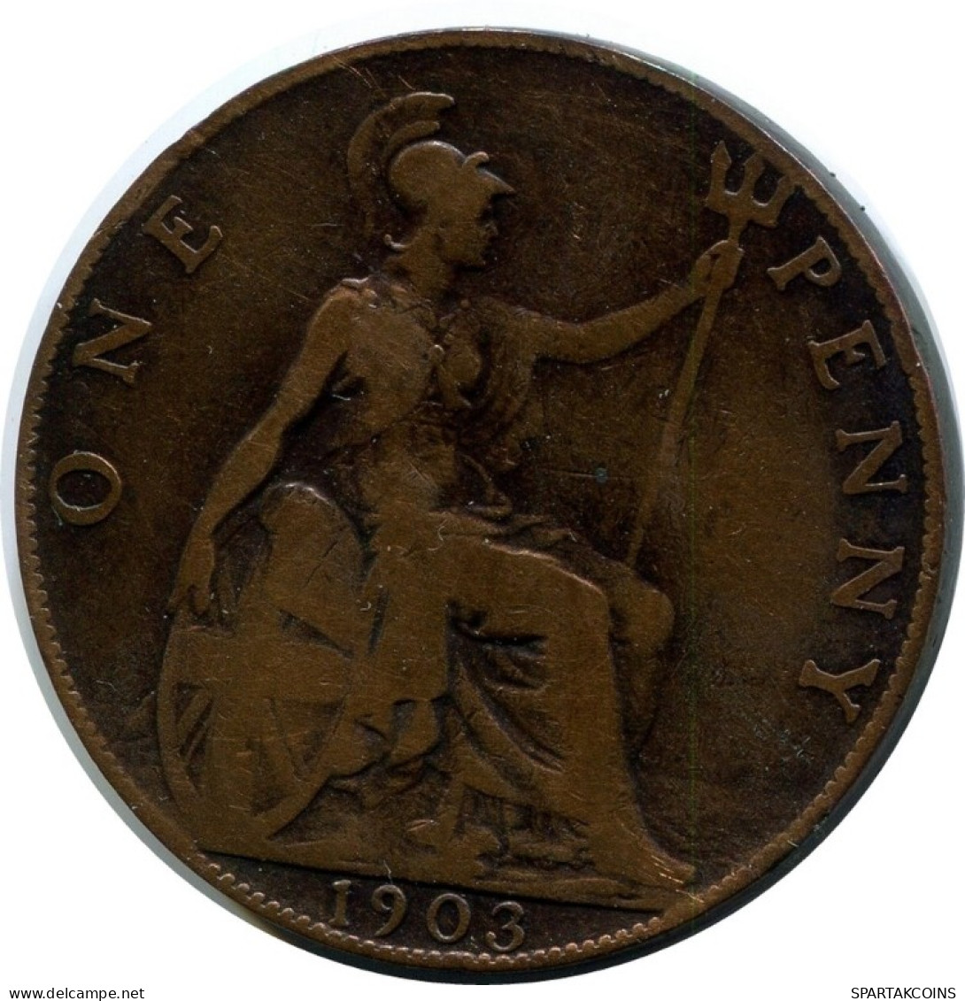 PENNY 1903 UK GREAT BRITAIN Coin #AN490.U.A - D. 1 Penny
