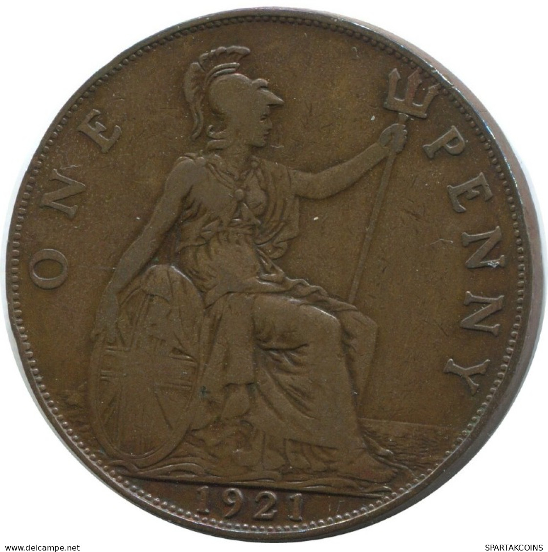 PENNY 1921 UK GBAN BRETAÑA GREAT BRITAIN Moneda #AG878.1.E.A - D. 1 Penny