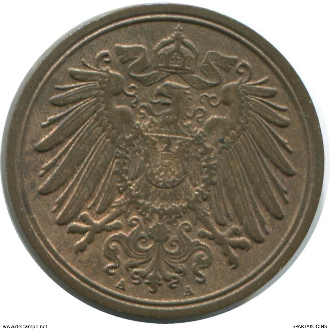 1 PFENNIG 1890 A DEUTSCHLAND Münze GERMANY #AE611.D.A - 1 Pfennig