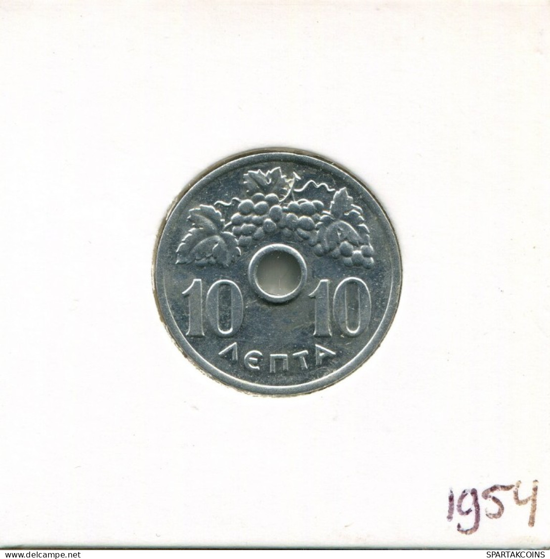 10 LEPTA 1954 GRECIA GREECE Moneda #AK409.E.A - Grecia