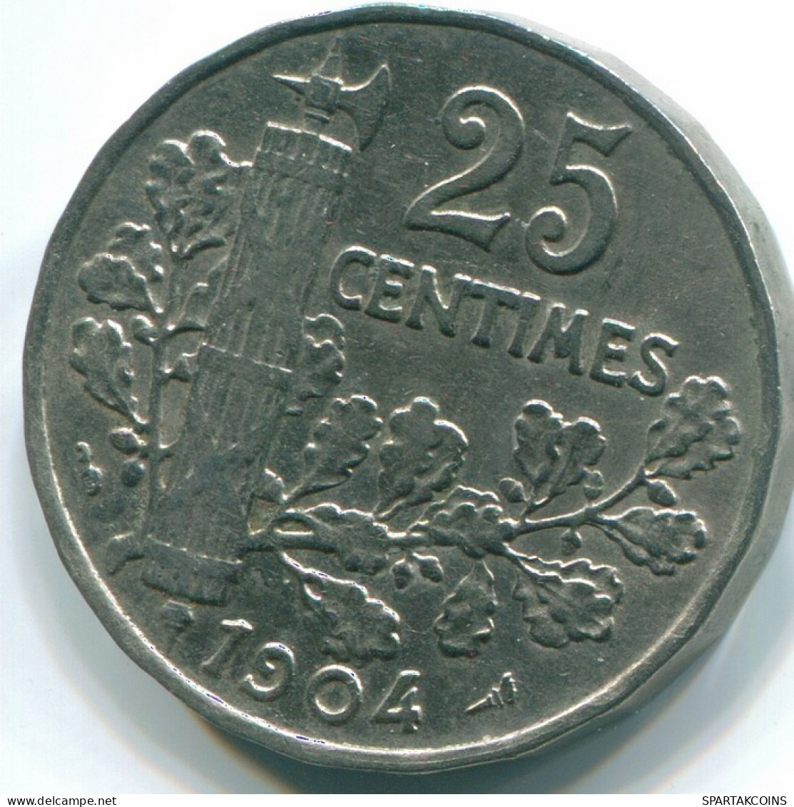 25 CENTIMES 1904 FRANKREICH FRANCE Französisch Münze XF+ #FR1165.10.D.A - 25 Centimes