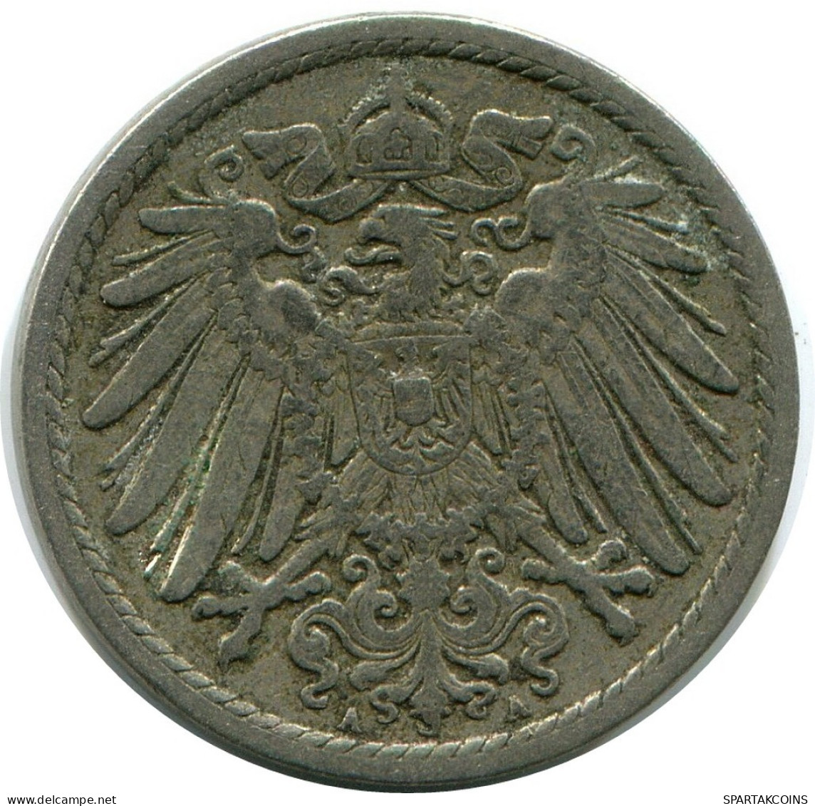 5 PFENNIG 1900 A DEUTSCHLAND Münze GERMANY #DB227.D.A - 5 Pfennig