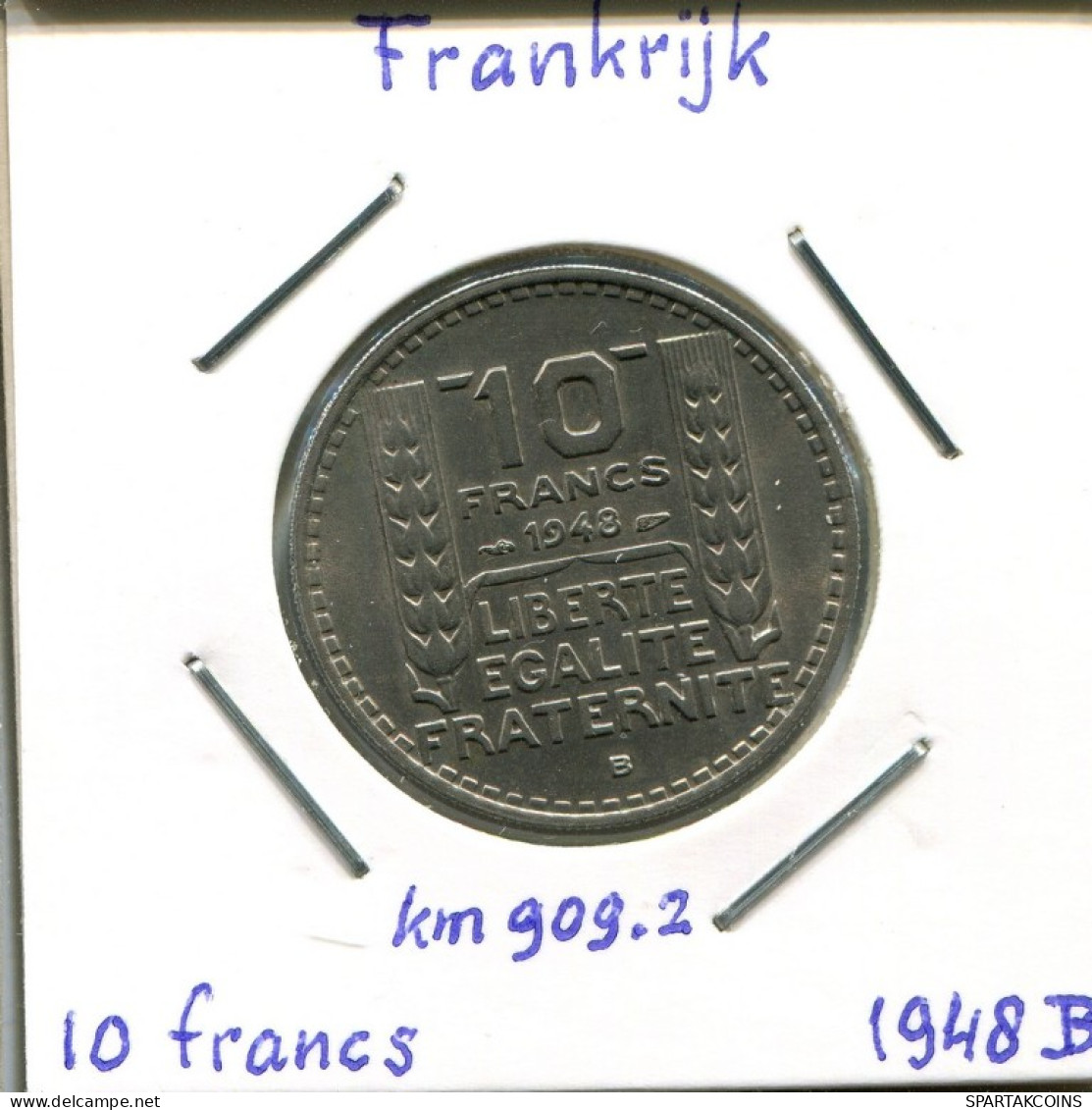 10 FRANCS 1948 B FRANCE Coin French Coin #AM397.U.A - 10 Francs