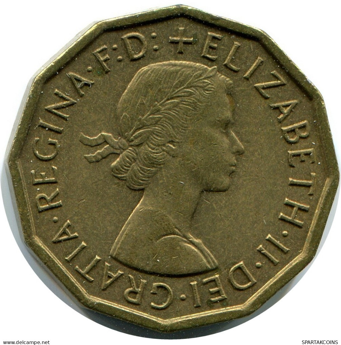 THREEPENCE 1962 UK GROßBRITANNIEN GREAT BRITAIN Münze #BB057.D.A - F. 3 Pence
