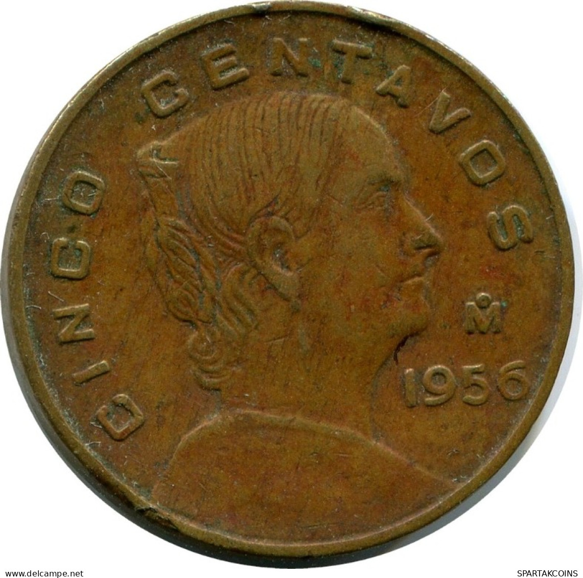 5 CENTAVOS 1956 MEXIKO MEXICO Münze #AH434.5.D.A - México